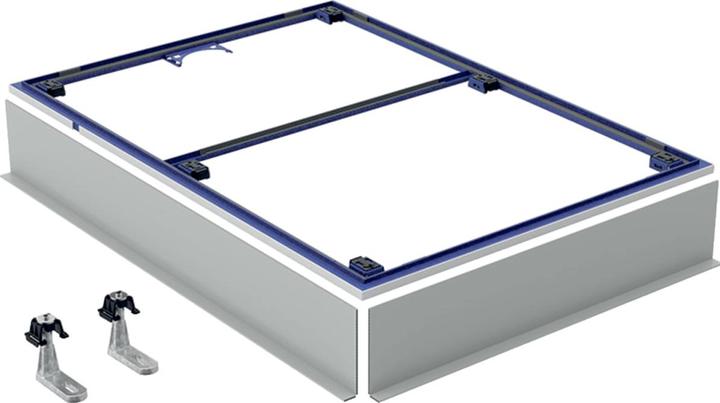 Actual product image Geberit installation frame for shower surfaces Setaplano for 8 feet, 154.490.00.1, 120x120 cm, heigh