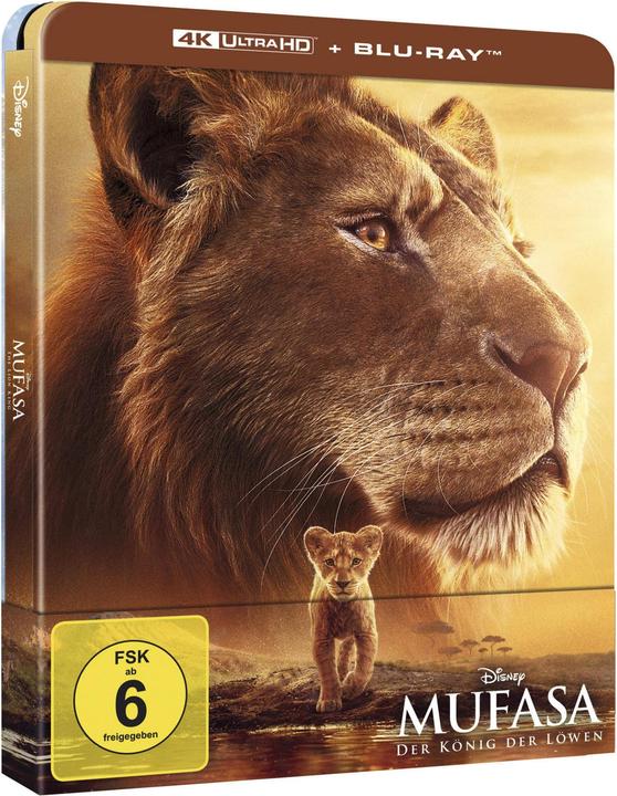 Image du produit Disney Interactive Studios Mufasa: Der König der Löwen - 4K Steelbook (Blu-ray 4k, 2024, Allemand, Français, Norvégien, Néerlandais, Finlandais, Danois, Suédois, Italien, Anglais)