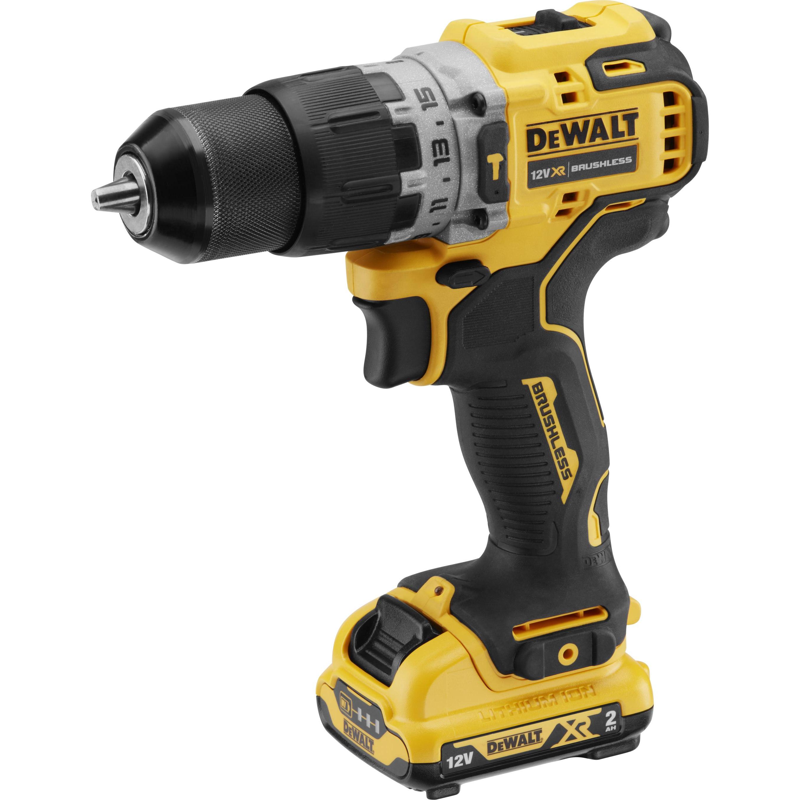 DeWalt, Bohrmaschine + Akkuschrauber, AkkuSchlagbohrschrauber (Akkubetrieb)
