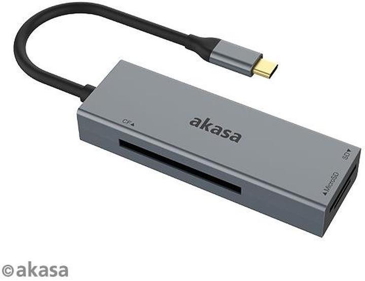 Actual product image Akasa USB 3.2 Gen1 Type-C 3-in-1 Card Reader