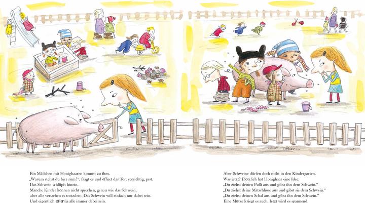 Actual product image Ein Schwein im Kindergarten (German, Johanna Thydell, 2013)