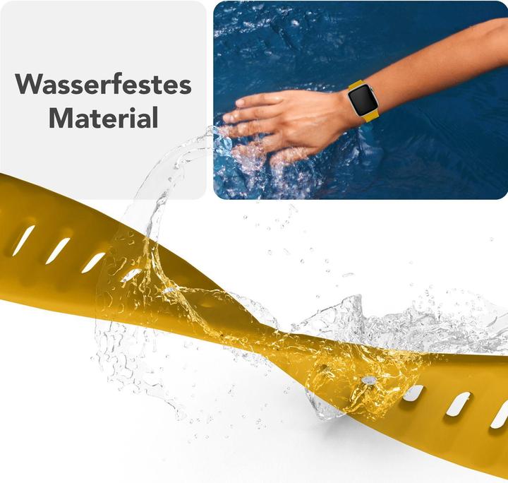 Produktbild Nalia Motion Silikon-Armband für Apple Watch, Sportarmband wasserfest - Soft, Flexibel & Langlebig (Silikon)