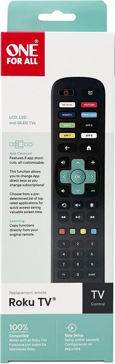 Actual product image One for All URC4923 - Replacement remote control Roku TV (Device-specific remote control)