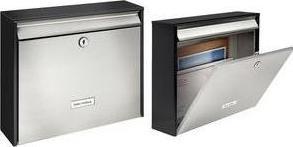Actual product image Burg Wächter Mailboxes Oxford 6877 black&steel