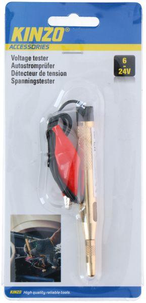 Actual product image Kinzo Voltage tester copper 6-24V st