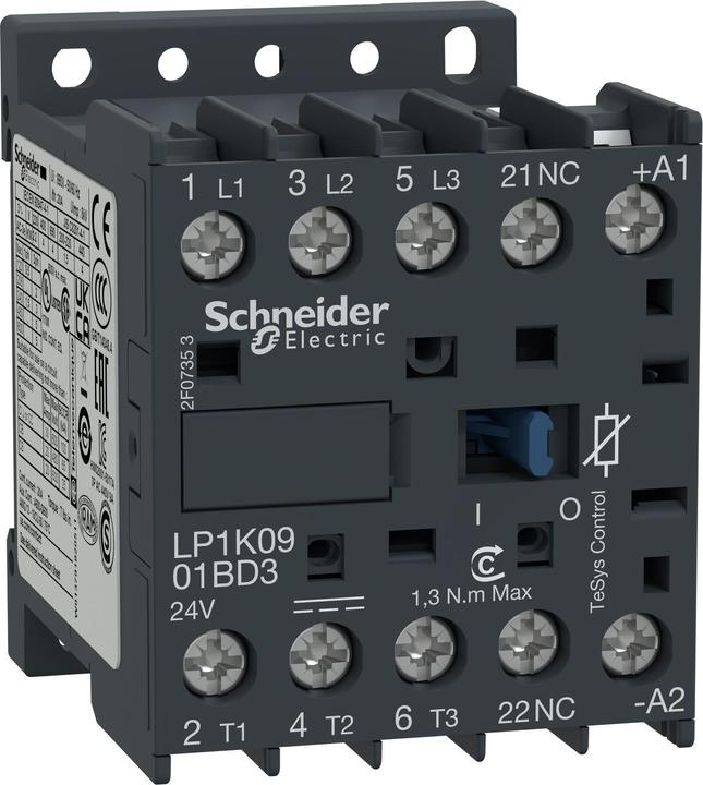 Produktbild Schneider Electric Contactor-3NO 9A AC3 poles