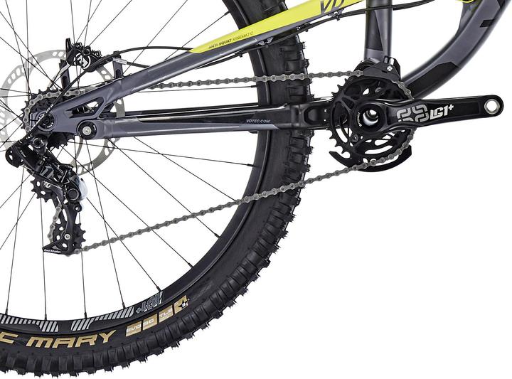 Actual product image Votec VD Elite - Downhill Fully 27.5" - grey/acid yellow (42 cm)