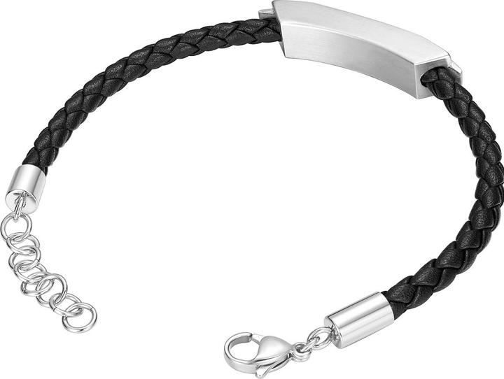 Produktbild Police Gripcord Armband (21 cm, Edelstahl und Leder)