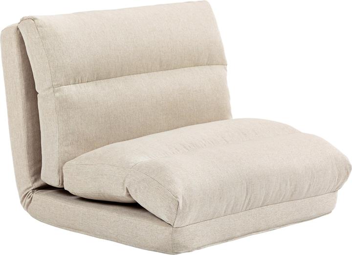 Homcom Bodenstuhl Polyester, Metall Beige