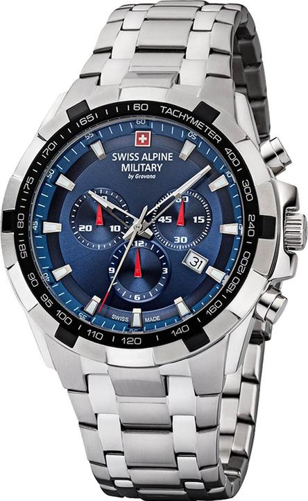 Produktbild Swiss Alpine Military 7043.9235 Saphirglas Chrono 46mm 10ATM (Chronograph, 46 mm)