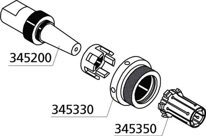 Actual product image Röhm Base spindle MZB