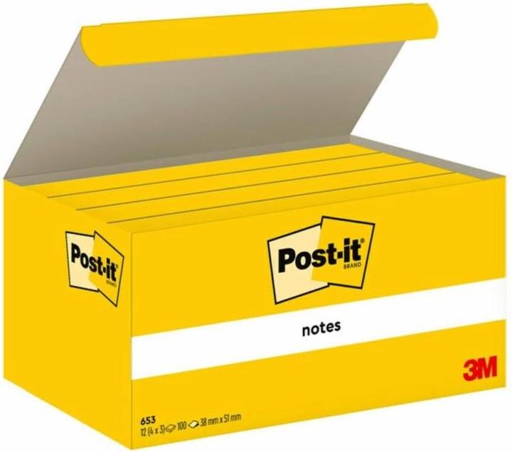 Produktbild Post-it Pack 12 Post It Gelb (51 x 38 mm)