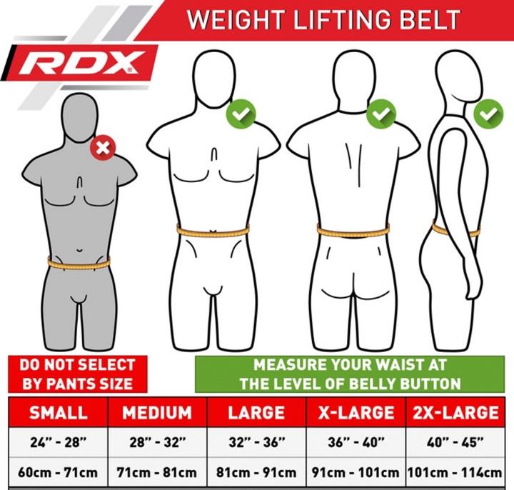 Produktbild Rdx 6 Inch Padded Leather Weightlifting Fitness Gym Belt (XXL)