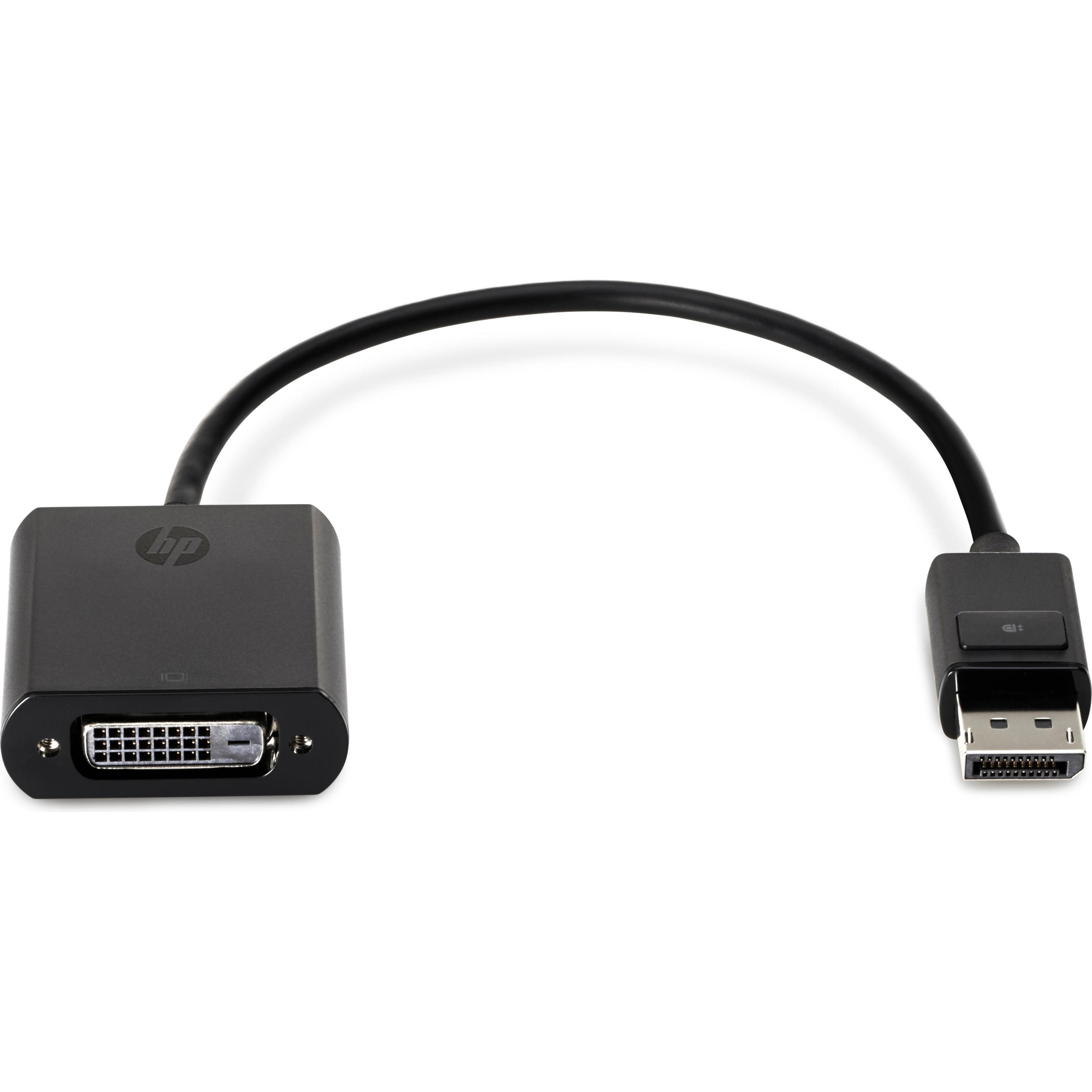 HP DisplayPort zu (DVI, 20 cm), Data + Video Adapter, Schwarz