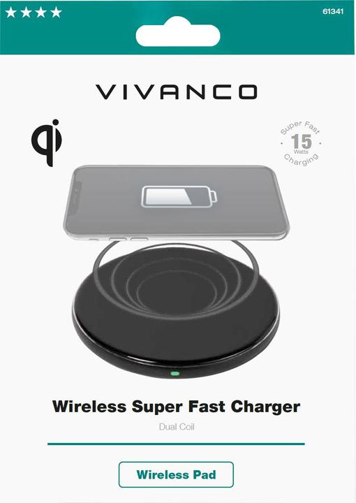 Actual product image Vivanco Wireless Super Fast Charger (61341) (15 W)