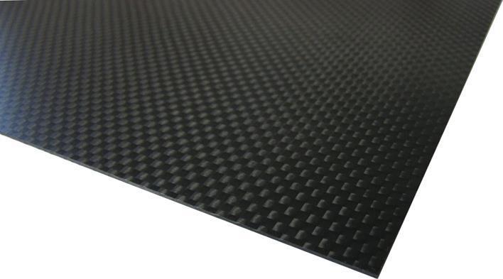 Actual product image OEM Carbon Platte 300 x 500 x 0.8 mm