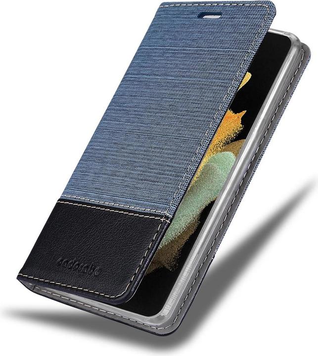 Actual product image Cadorabo Book Jeans Optics Cover (Samsung Galaxy S21 Ultra)