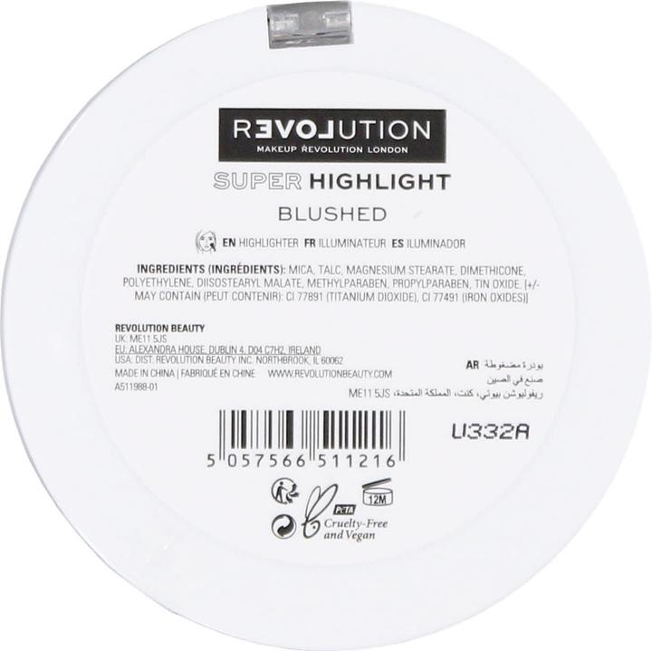 Produktbild Makeup Revolution Relove Superushed Highlighter - Highlighter 6g - 6.0g (Highlighter, 6 g)