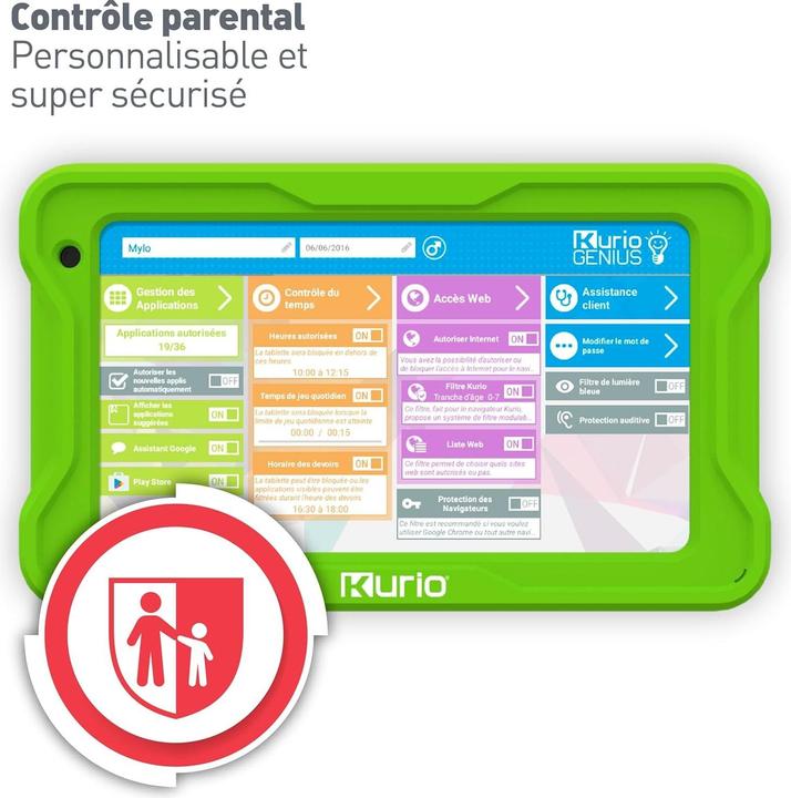 Produktbild Kurio C23112FR DISET Connect 4 (32go) (7", 32 GB, Green)