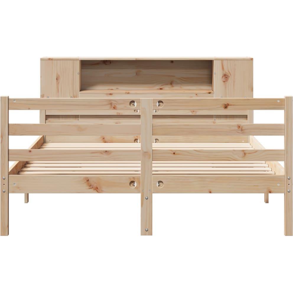 Thumbnail - VidaXL, Bett, Massivholzbett Holzbett Bett Doppelbett Bettgestell 150x200cm Kiefernholz (150 x 200 cm)
