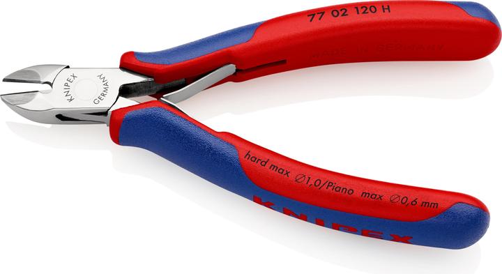 Knipex Elektronik-Seitenschneider mit eingesetzter Hartmetallschneide (120 mm)