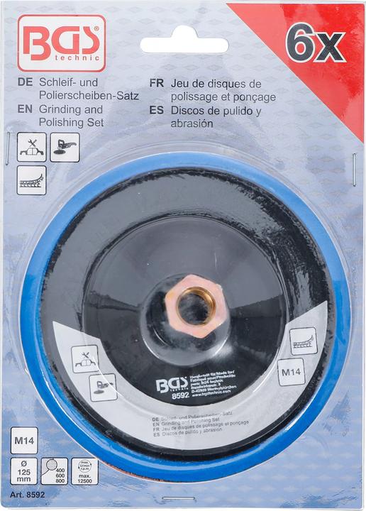 Actual product image BGS Grinding and polishing disc set (400-600-800)