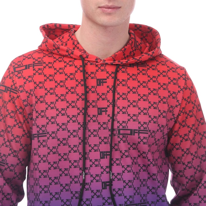 Actual product image Off Mens ATHL Monogram Hoodie (L)