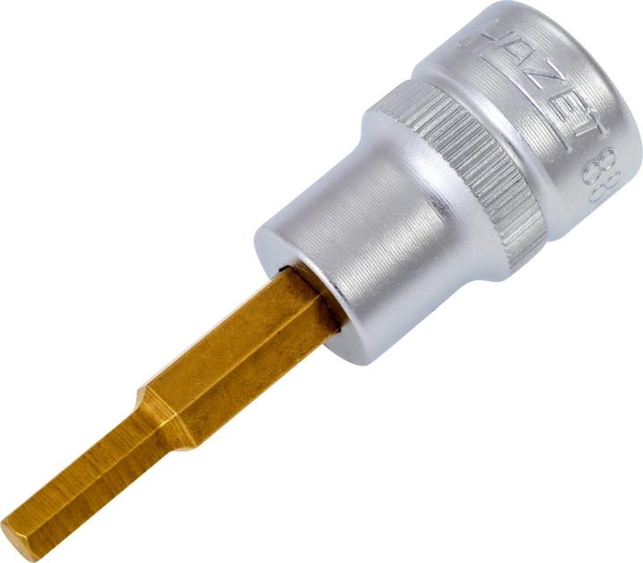 Produktbild HAZET Schraubendreher-Steckschlüsseleinsatz 8801-4 ∙ Vierkant10 mm (3/8 Zoll) ∙ Innen Sechskant Pro… (4 mm)
