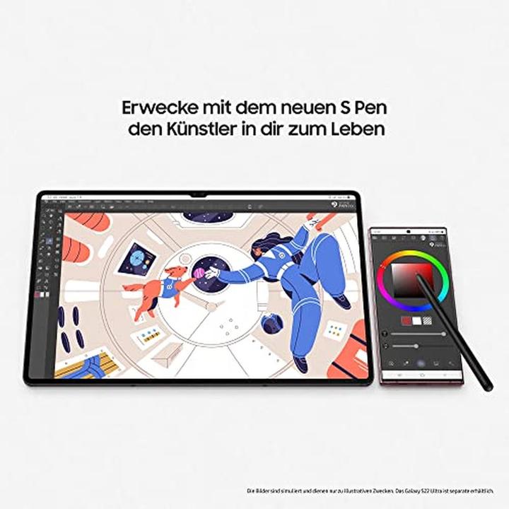 Produktbild Samsung Galaxy Tab S8+ (nur WLAN, 12.40", 128 GB, Graphite)