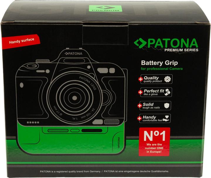 Actual product image Patona Premium Batteriegriff Nikon Z6III für 2 EN-EL15c Akku mit USB-C Input inkl. IR Fernbedienung (Battery grip)