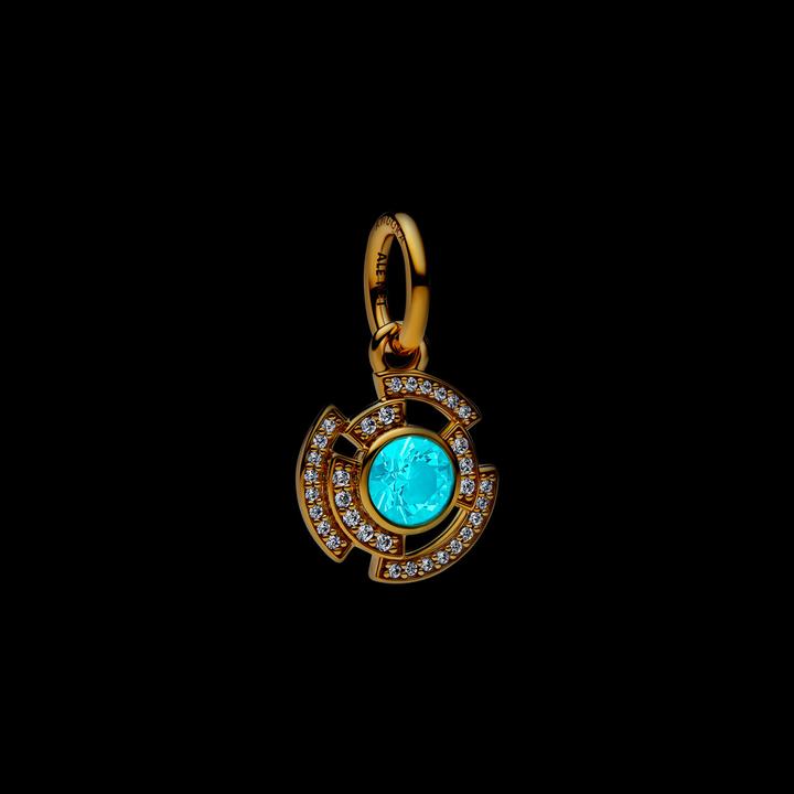 Image du produit Pandora Marvel Iron Man Arc Reaktor Charm (Émail, Plaqué or, Métal)