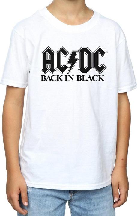 Produktbild AC/DC Jungen Back in Black Logo TShirt (128)