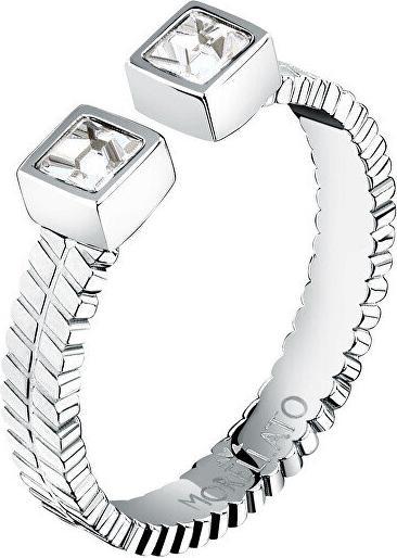 Produktbild Morellato Open Steel Ring With Crystals Gioia Savy3901 (54)