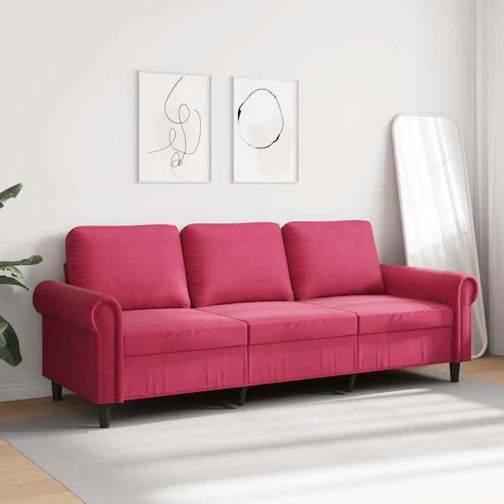 Produktbild vidaXL 3-Sitzer-Sofa 180 cm Samt (3-Sitzer)