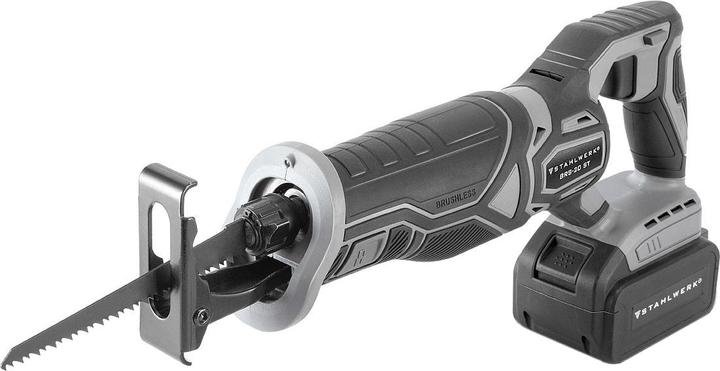 Actual product image Stahlwerk BRS-20 ST cordless reciprocating saw with 20 volt, 4 Ah Li Ion battery, 0-2600 rpm