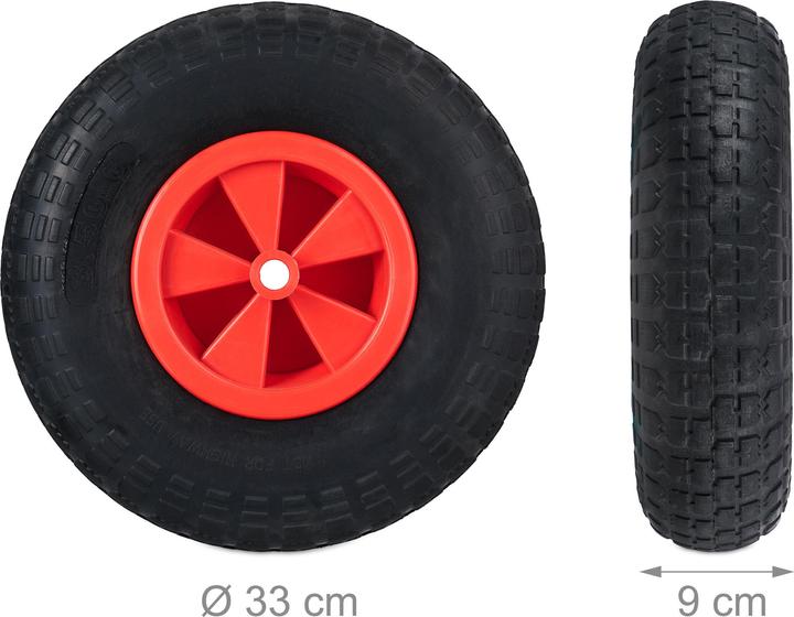 Actual product image Relaxdays wheelbarrow wheel