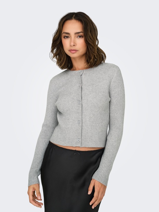 Actual product image Only Regular fit round neck cardigan Cardigan (L)