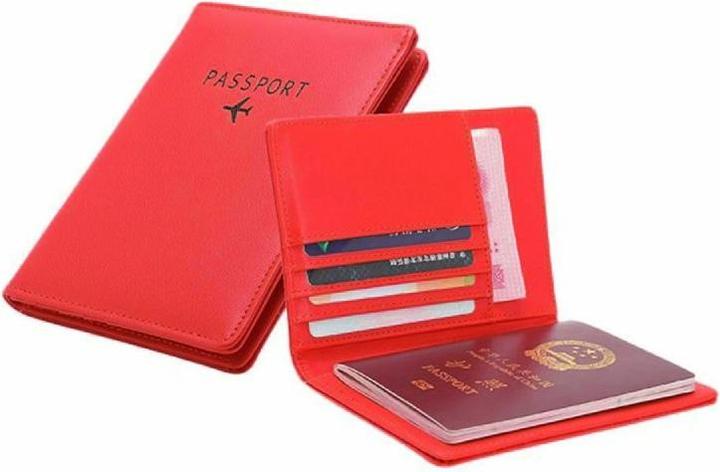 Produktbild JTI Reisepasshülle aus PU-Leder, Rot (Reisepasshülle)