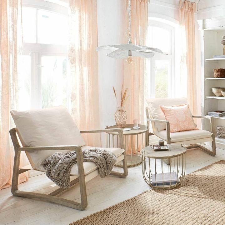 Produktbild Loberon Sessel Jowna creme/braun