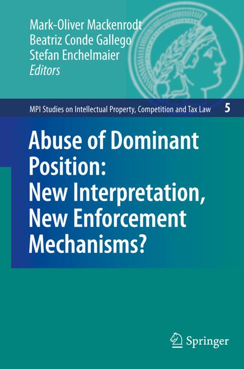 Energie-Label Abuse of Dominant Position: New Interpretation, New Enforcement Mechanisms? (Beatriz Conde Gallego, Mark-Oliver Mackenrodt, Stefan Enchelmaier, 2010)