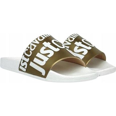 Just Cavalli, Donne, Infradito, Fondo Pool Dis Flip-Flops für Damen. 1 Weiss, Bianco, (40)