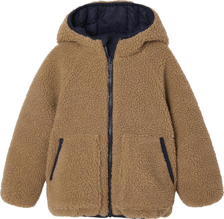 Image du produit Vertbaudet Jungen Wende-Steppjacke mit Teddyfleece, Recycling-Polyester-Wattierung (86)