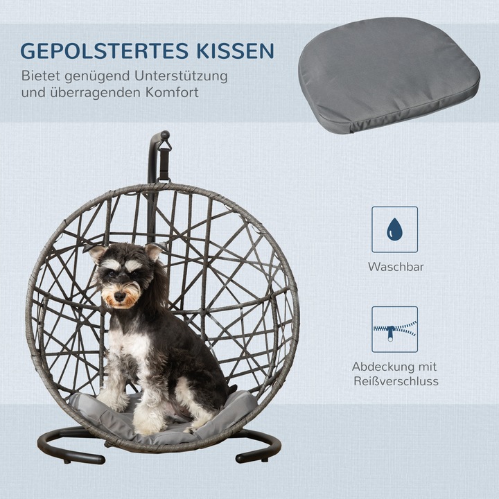 Actual product image PawHut Dog kennel with cushion (Dog house)
