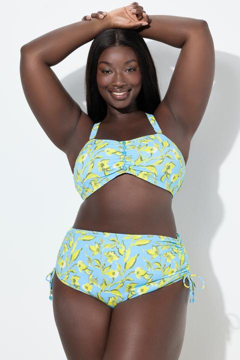 Produktbild Ulla Popken Bikini, Blüten, Zierbänder, verstellbare Träger (46)