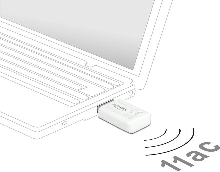 Immagine prodotto Delock Adattatore USB WLAN-AC 12770 con WLAN (USB)