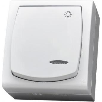 Ospel ŁNH-5NS/00, Taster + Schalter, Weiss