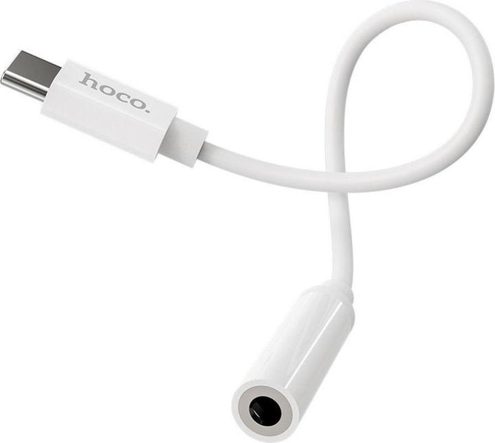 Actual product image Hoco - Audio Cable Adapter (LS30) - Type-C to Jack 3.5mm - White