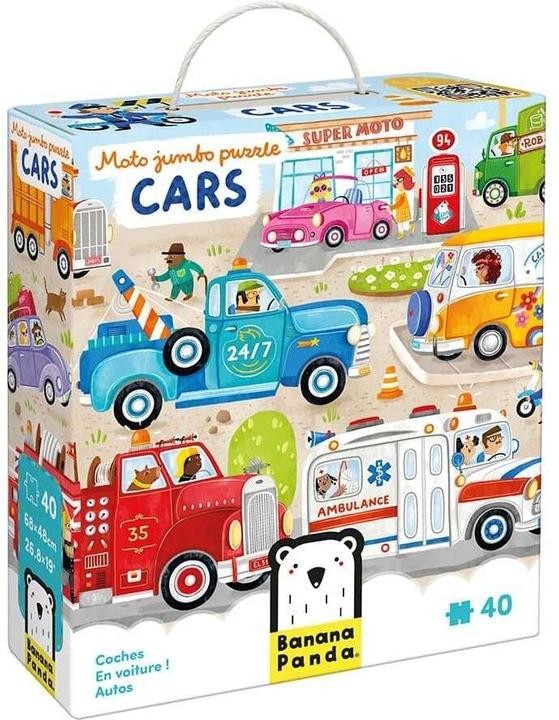 Actual product image Banana Panda – Moto Jumbo Puzzle Autos – 40 Teile. (40 pieces)
