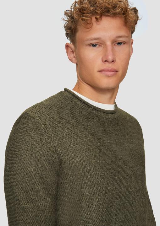 Actual product image s.Oliver Strickpullover Strickpullover mit Rollkante (XL)