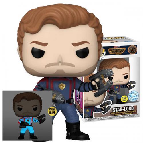 Actual product image Funko POP! Movies Marvel Les Gardiens de la Galaxie Volume 3 Star-Lord Edition Limitée Phosphorescente
